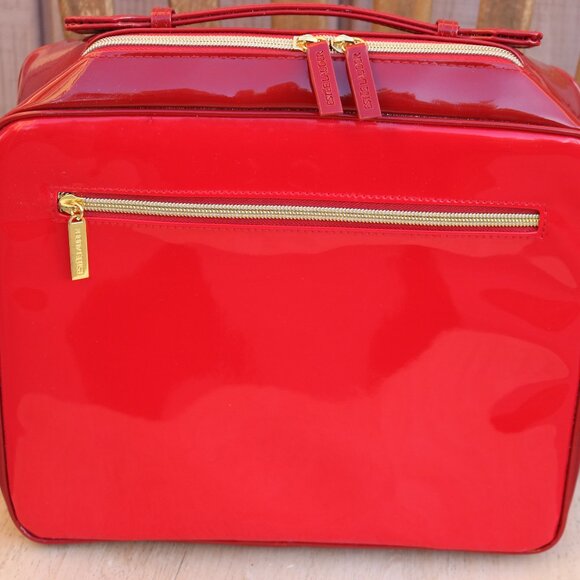 Estee Lauder Make Up Bag Red Case Cosmetic Bag - Picture 1 of 15